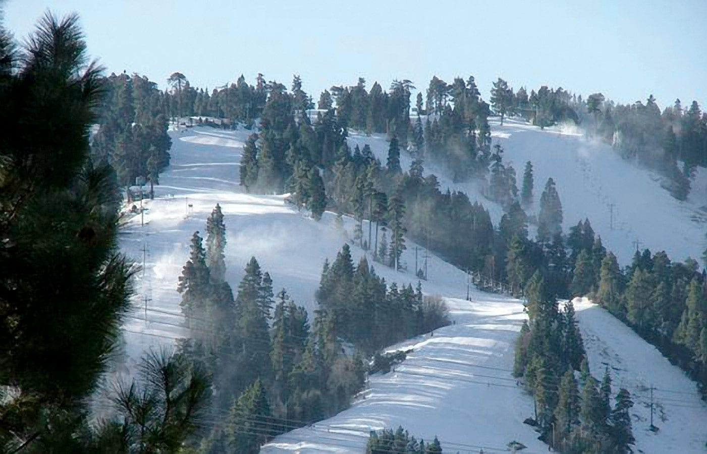 Snowmaking at Big Bear Mountain Resort